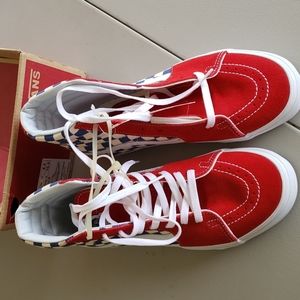 VANS SK8 Hi, 8.5 red/white/blue